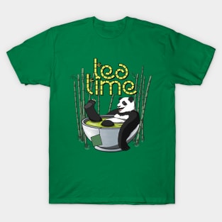 Tea Time Panda T-Shirt